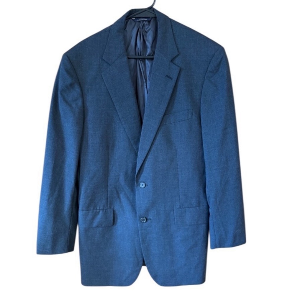 Brooks Brothers 41 Long Navy Wool Brooksease Blazer Sport Coat‎